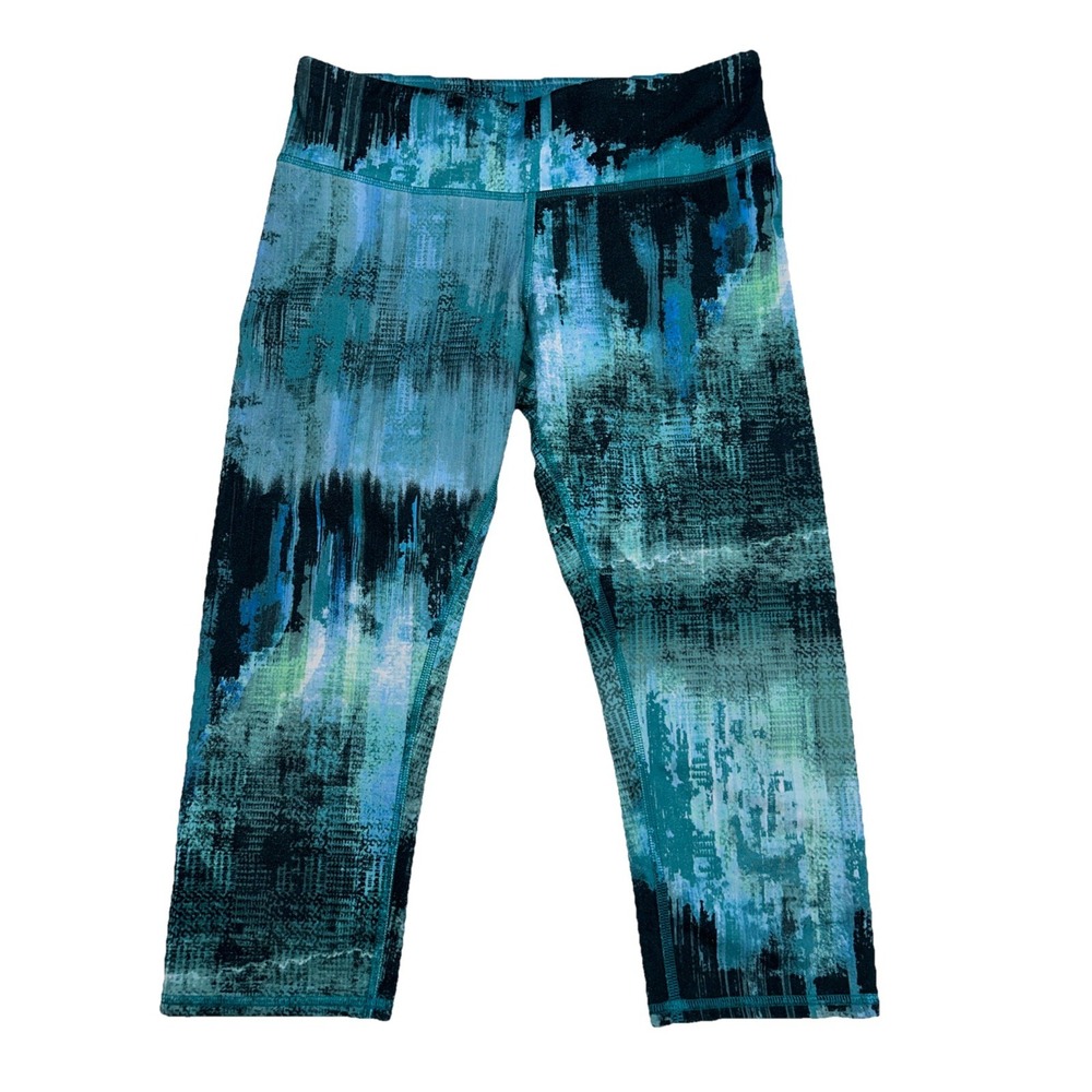 Alo Yoga Teal Desert‎ Sunset Capri Legging Womens Size Medium